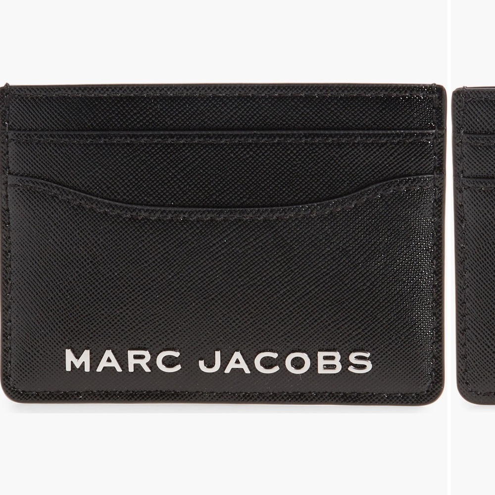 NWT✨ Marc Jacobs Black Leather Card Holder